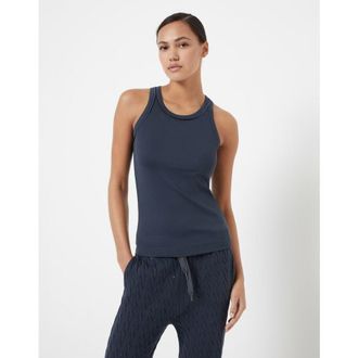 Brunello Cucinelli Dark Blue Sleeveless Shirt, Size X-Small