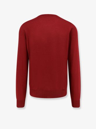 Brunello Cucinelli Mens Crew-Neck Sweater Cashmere And Silk Red