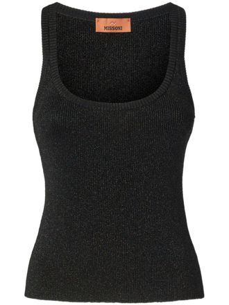 Missoni Lurex tanktop - Zwart