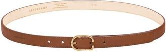 Longchamp Le Foulonné Leather Belt in Cognac at Nordstrom