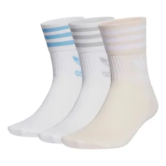 adidas Enjoy Summer Mid Cut Crew Socks 3 Pairs White IB9390