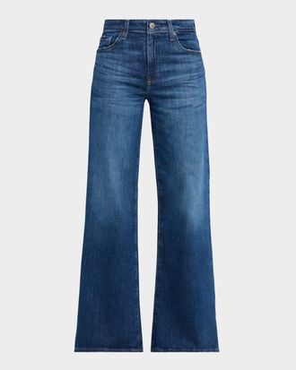 AG - Adriano Goldschmied Saige Mid-Rise Wide-Leg Jeans