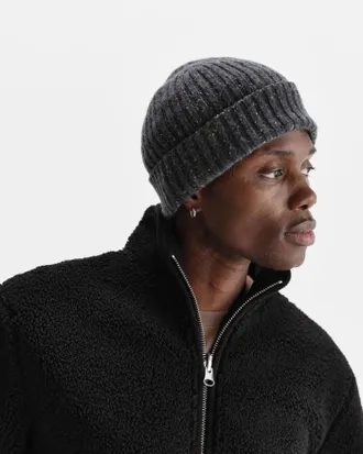 Wax London AW25-ACC-BRK-BXS-CHR Beanie - Gray