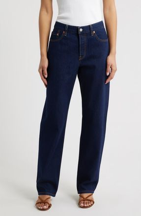 Levi's 501 90s Lightweight Relaxed Straight Leg Jeans in Deep Rinse Ltw at Nordstrom, Size 31 X 30