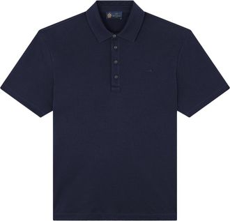 Paul & Shark Supima cotton jersey polo shirt with Shark Fin embroidery, Man, Blue, Size: XXL