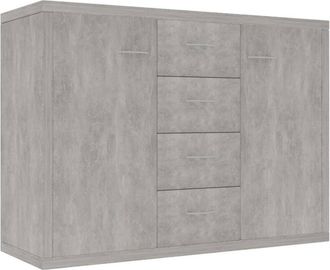 vidaXL Sideboard Concrete Grey 88x30x65 cm Engineered Wood Vidaxl