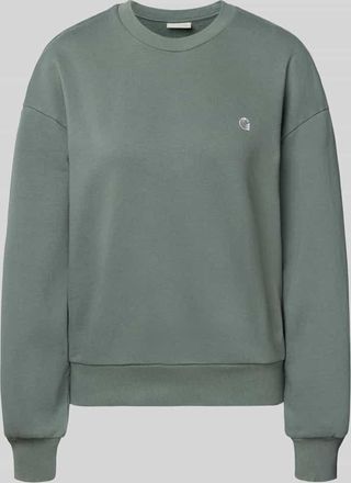 Carhartt Work in Progress Sweatshirt mit Label-Stitching Modell CASEY in Lind, Gr&ouml;&szlig;e XS