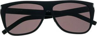 Saint Laurent SL 1 Slim Zonnebril - unisex - Zonnebrillen - Zwart - ONE Size - Accessoires