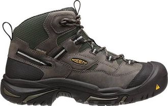 Keen Mens Utility Safety Toe Work Boots In Grey