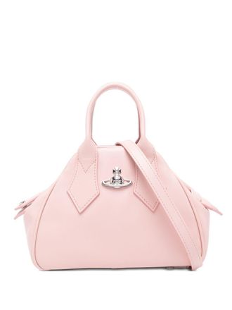 Vivienne Westwood Structured Handbag With Detachable Shoulder Strap And Silver Emblem