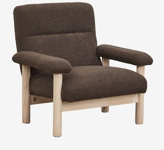 Sklum Sklum - Pack De 2 Sillones En Madera De Fresno Tapizados Bernia