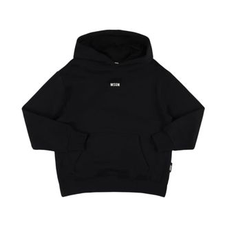 Msgm Hooded Sweatshirt - male - MSGM - Kids Sweatshirts - Black - 8 Y - Kids