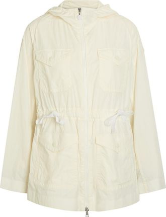 Moncler Paletuvier Hooded Nylon Jacket - Cream - 4 (UK 16 / XL)