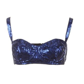 Dolce & Gabbana Bra - female - Dolce & Gabbana - Bras - Blue - 2XL - Underwear