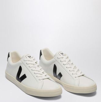 Veja Sneaker Esplar aus wei&szlig;em und schwarzem Leder