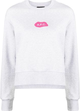A.P.C. Sibylle cotton sweatshirt - women - Cotton - L - Grey