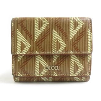 Dior Brown Leather Wallet (Tri-Fold) (Pre-Owned)