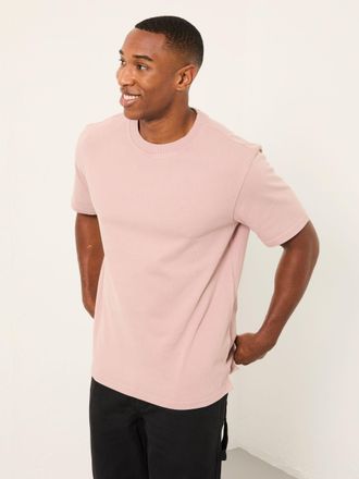 Fat Face FatFace Alton Relaxed Fit Pink Heavyweight T-Shirt