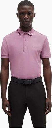 HUGO BOSS Mens Hbg Paule 4 Polo Shirt, Premium Craftsmanship - Purple - Size: 36