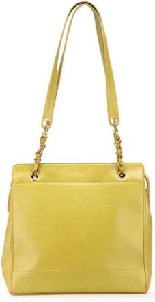 Chanel Pre-owned Vintage Schoudertas - Dames - Vintage Schoudertas - Groen - ONE Size - Leer - Vintage