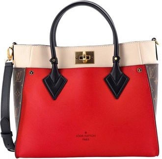 Louis Vuitton Red Monogram Canvas On My Side Mm (Authentic Pre-Loved)