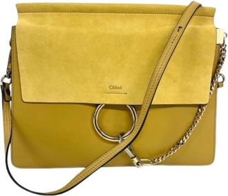 Chlo&eacute; Pre-owned Shoulder Bag - Dames - Vintage Schoudertas - Geel - ONE Size - Leer - Vintage