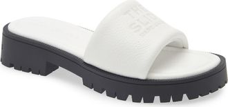 Marc Jacobs The Lug Slide Sandal in Bright White at Nordstrom, Size 11Us