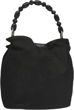 Dior Pre-owned Handbags, female, Black, Size: ONE SIZE Pre-owned Vintage Nylon Hand Bag