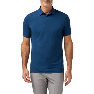 Mizzen+Main Copa Trim Fit Performance Polo in Midnight Navy at Nordstrom, Size Xx-Large