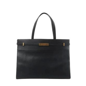 Saint Laurent Pre-owned Tote Bags, female, Black, Size: ONE SIZE Pre-owned Manhattan Shoulder Bag