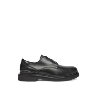 Karl Lagerfeld Kingston Derby Lace - Heren - Veterschoenen - Zwart - 41 EU - Leer - Schoenen