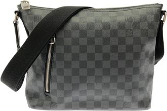 Louis Vuitton Graphite Coated Canvas Shoulder Bag (Pre-Owned)