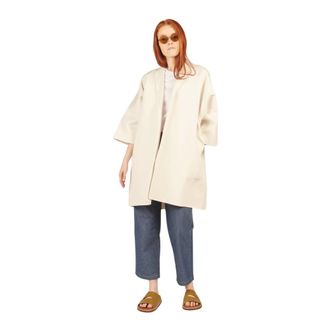 Sofie D'Hoore Flared Ivory Coat