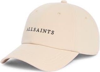 AllSaints Classic Logo Baseball Cap in Ecru at Nordstrom Rack