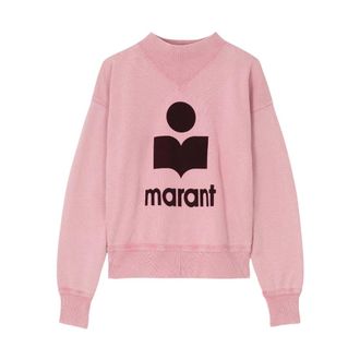 Isabel Marant Sweatshirts, female, Pink, Size: 3XS Moby Sweatshirt