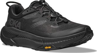 Hoka One One Transport Gore-Tex Waterproof Shoe - Wide Width Available in Black /Black at Nordstrom, Size 10.5