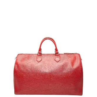 Louis Vuitton Pre-owned Weekend Bags, female, Red, Size: ONE SIZE Pre-owned Epi Boston Bag