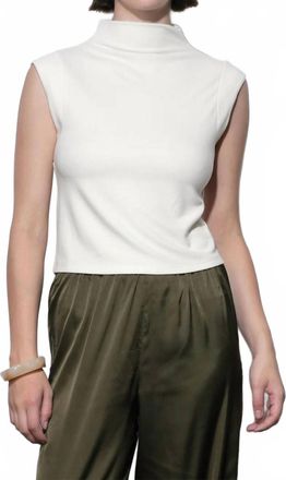 Greylin Paloma Funnel Neck Top In Ivory
