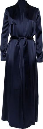 Galvan Cappotto in raso con cintura Pre-owned - Blu