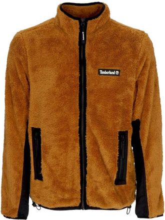 Timberland Sherpa-jas met ritssluiting - Heren - Vesten met rits - Bruin - L - Polyester - Hoodies & sweatvesten