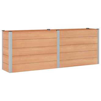 vidaXL Arriate Elevado Marr&oacute;n 250 X 50 X 91 Cm Vidaxl