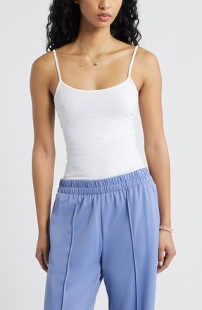 BP. Core Stretch Cotton Camisole in White at Nordstrom, Size Xx-Small