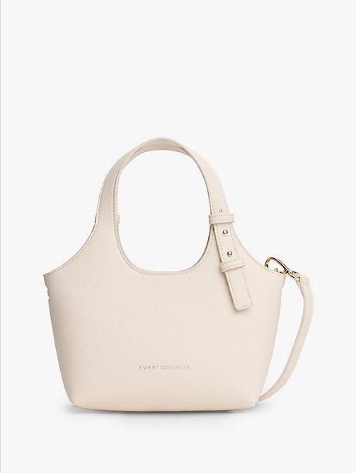 Bolso tote con logo metalizado