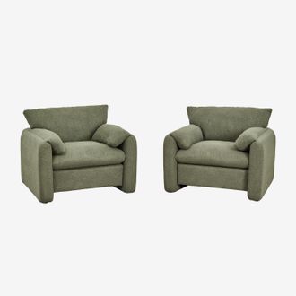 Sklum Sklum - Pack De 2 Sillones Tapizados Serra