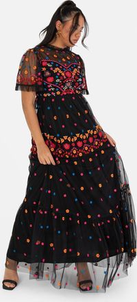 Maya Embroidered Maxi Dress