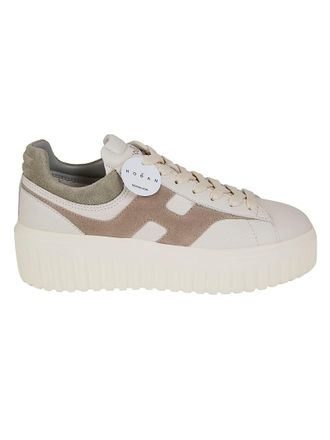 Hogan Low-Top Nappa Leather Sneakers with Suede Detail