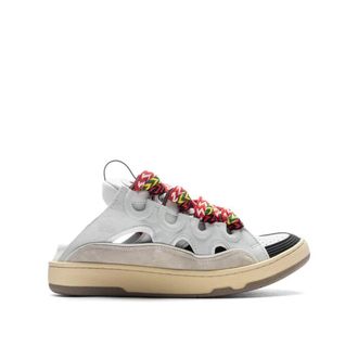 Lanvin White Calfskin Chunky Womens Sneakers