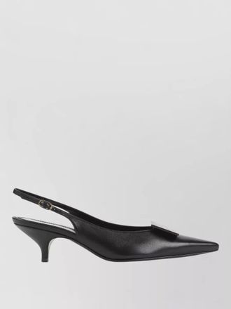Celine slingback sandals pointed toe lambskin heel