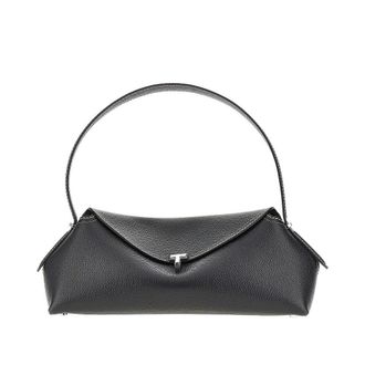 Toteme Grained leather T-Lock shoulder bag Woman One Size