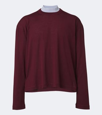 Jil Sander Jersey cropped de lana